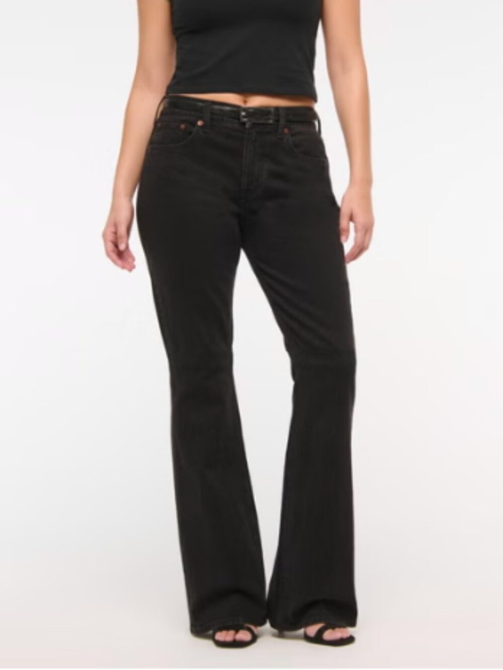 NWT Abercrombie & Fitch Curve Love Mid Rise The Bootcut Jeans